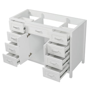 Bathroom Vanity Cabinet with 2 Soft Close Doors and 8 Drawers
