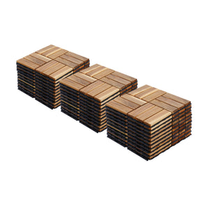 12" X 12" Interlocking Deck Tiles Checker Pattern