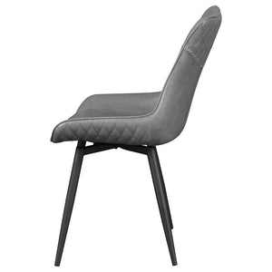 Tufted Swivel Side Chair (Set of 2) - Gray