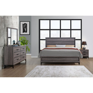 Mirage Dresser with Six Spacious Drawers - Dark Gray or White
