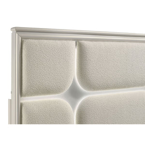 Gwendolyn - Queen Panel Bed With LED Headboard - White