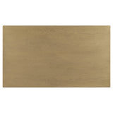 55.1' Wood Coffee Table with Black Legs and Open Storage Shelves