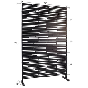 Outdoor & Indoor Freestanding Metal Privacy Screen