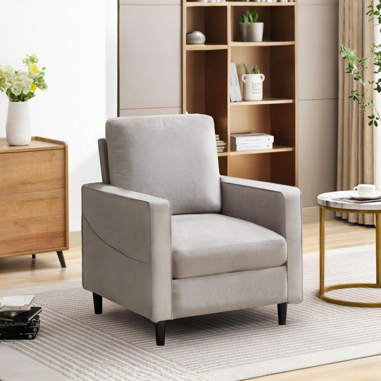 Mid-century accent chair