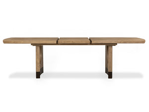Tristan - Extendable Trestle Dining Table - Swiss Coffee