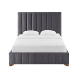 Upholstered Wingback Bed