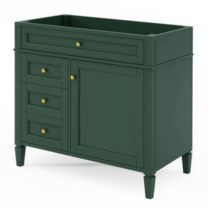 Bathroom Vanity With 2 Drawers And Tip-Out Drawer, Storage Cabinet