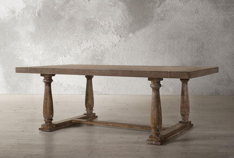 Rectangular Dining Table with Trestle Base