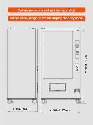 Snack & Drink Vending Machine with Credit Card Reader