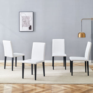 Versatile Dining Chairs With Comfortable Design And Metal Legs