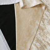 Jacquard lined total blackout rod pocket/back tab curtain panel (only 1 pc panel)