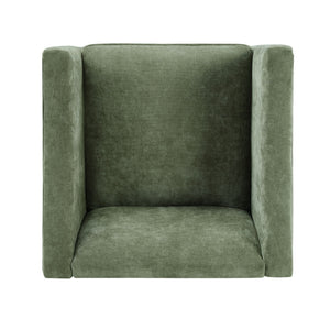 Barrel Accent Chair With Enclosed Arms