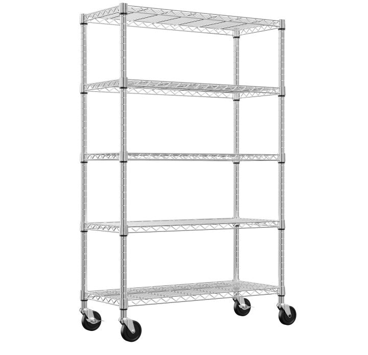 5-Shelf Wire Storage Shelving Unit