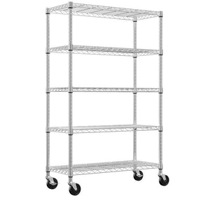 5-Shelf Wire Storage Shelving Unit