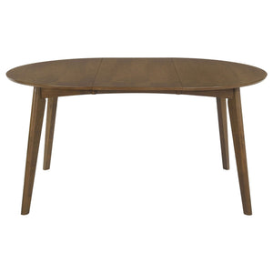 Thomson - Oval Dining Table With Removable Leaf - Walnut