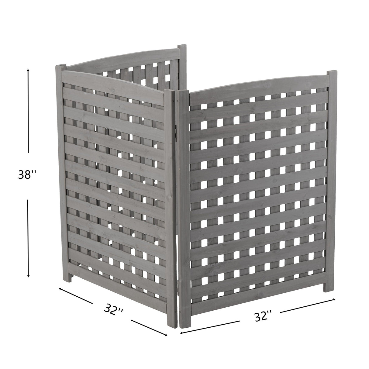 3 Panel Outdoor Air Conditioner Fence Screen