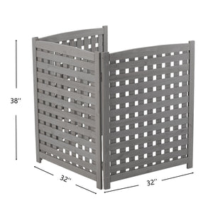 3 Panel Outdoor Air Conditioner Fence Screen