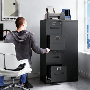 Storage Vertical Filing Cabinet With Lock
