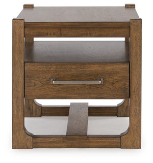Cabalynn - Square End Table - Light Brown