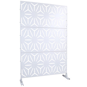 Outdoor & Indoor Metal Privacy Screen, Freestanding Decorative Panels