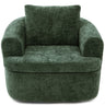 Modern Swivel Barrel Chair With Dual-Layer Cushion