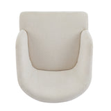 Windsor Mid-Century Accent Chair - Soft Fabric Upholstery