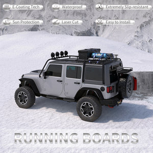 Running Boards for 07-18 Jeep Wrangler JK JKU 4 Doors