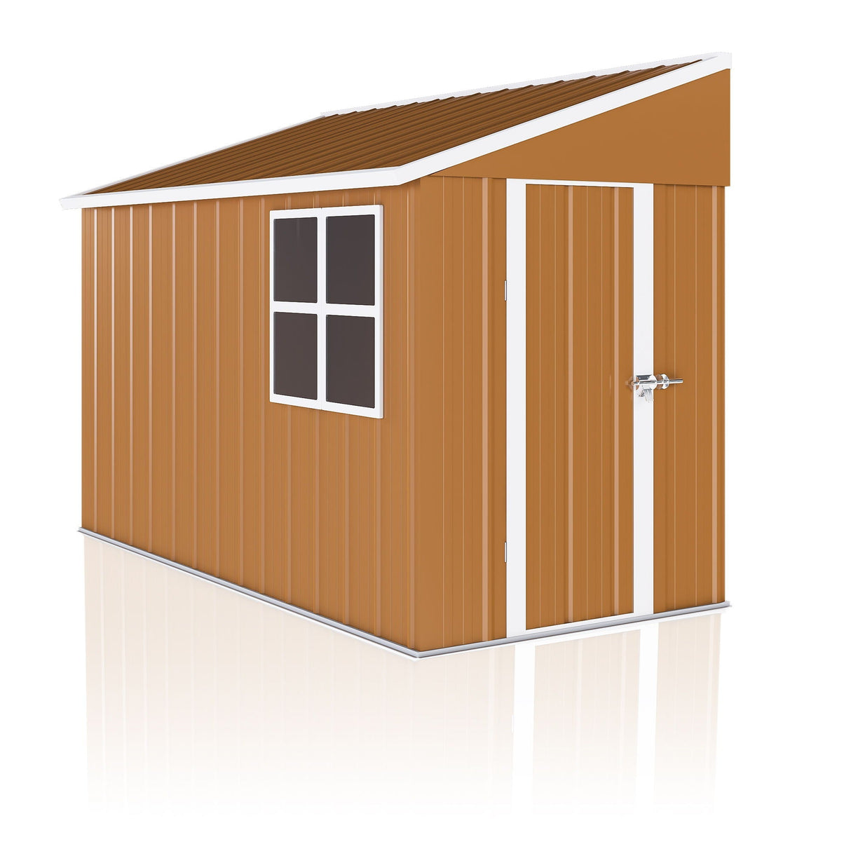 Weatherproof Storage Shed With Double Doors and Ventilation