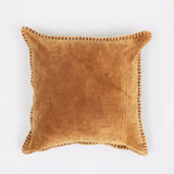 Olivia Stonewashed Velvet Pillow – 19" Square