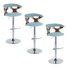 Gardenia - Mid Century Modern Adjustable Barstool With Swivel With Rounded T Footrest (Set of 2)