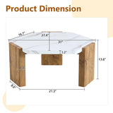 31-Inch Modern-Style Hexagonal Coffee Table