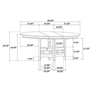 Hester - 5 Piece Dining Set - Espresso