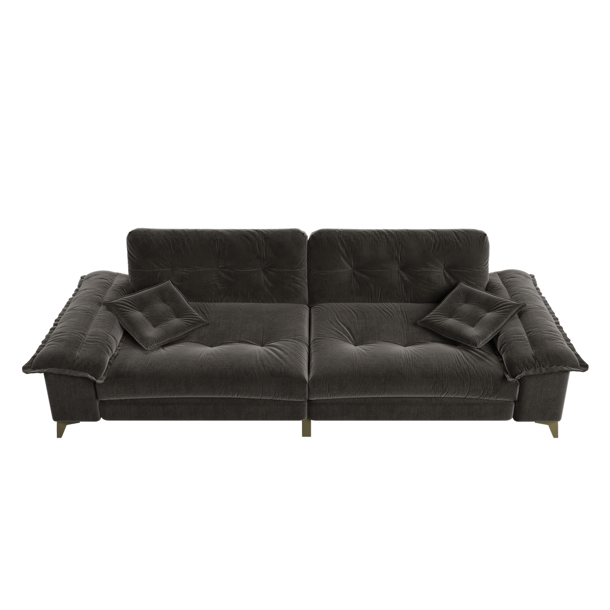 104.7" Modern 4-Seater Cloud Sofa with Wide Flip Armrests