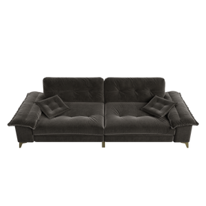 104.7" Modern 4-Seater Cloud Sofa with Wide Flip Armrests