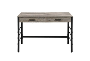 Disho - Weathered Writing Desk With USB - Oak