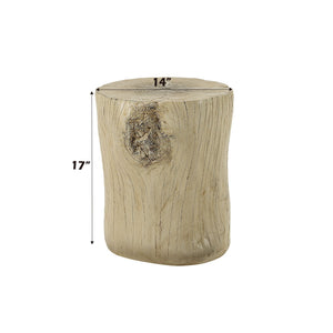 Gene Fiber Concrete Accent Table - Brown