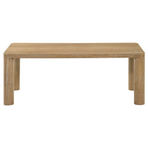 Castlewood 2-piece Cocktail Coffee Table Set Light Oak
