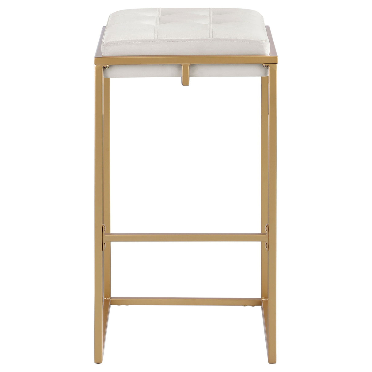 Soccoro - Square Tufted Cushion Stools (Set of 2) - Beige