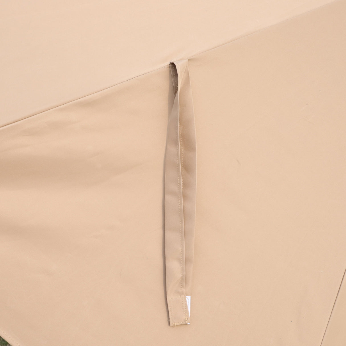 15x9ft Large Double-Sided Rectangular Outdoor Patio Market Umbrella - Taupe