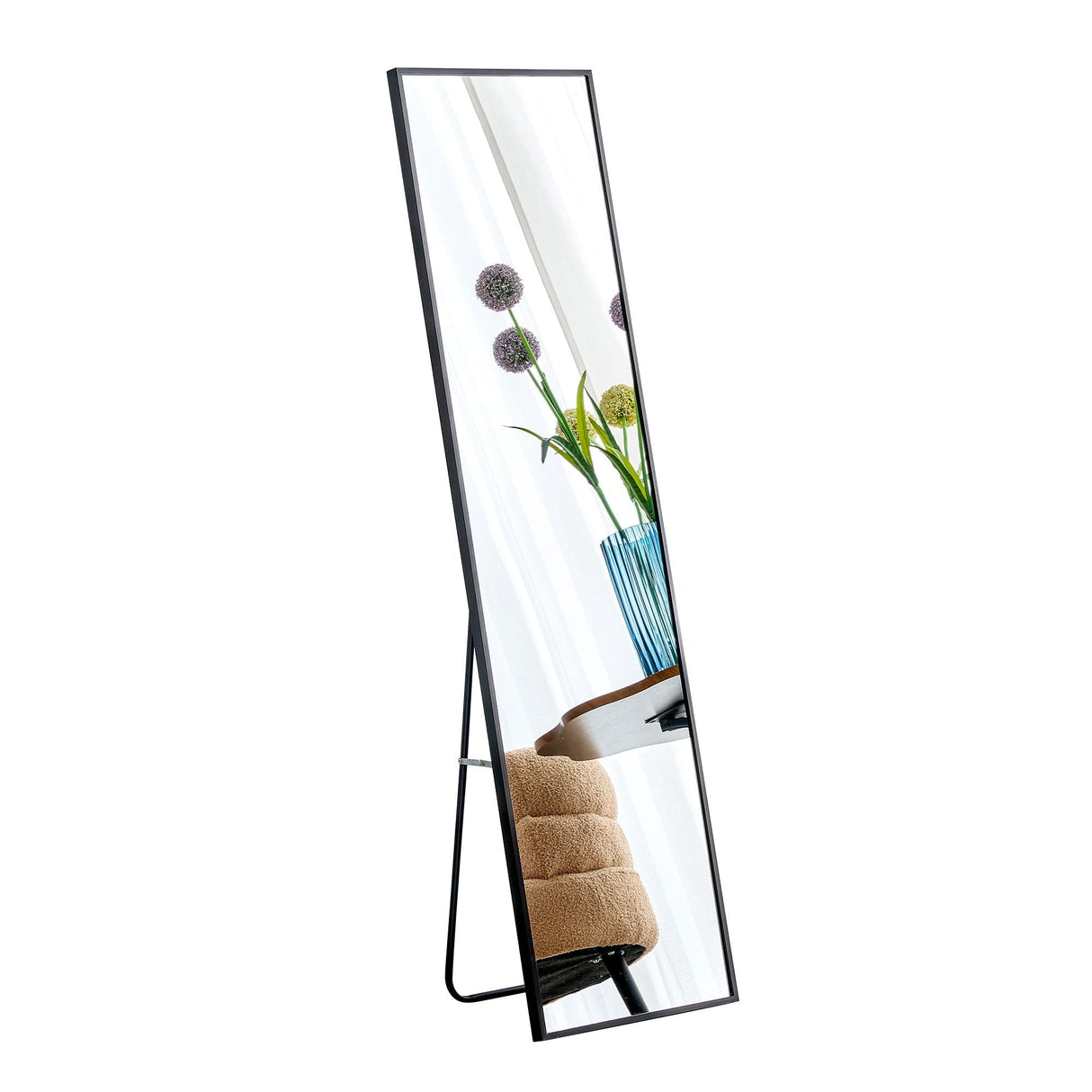 Aluminum Frame Minimalist Mirror for Bathroom and Bedroom