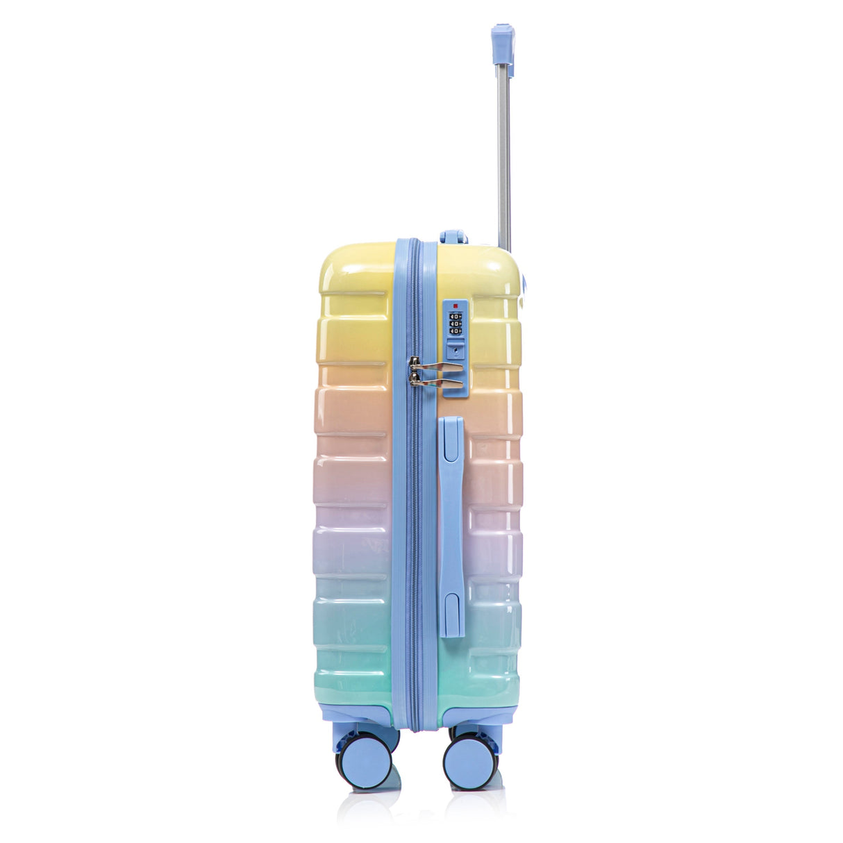 14'/20' 2-Piece PC Spinner Wheel Luggage Set in Gradient Blue and Yellow