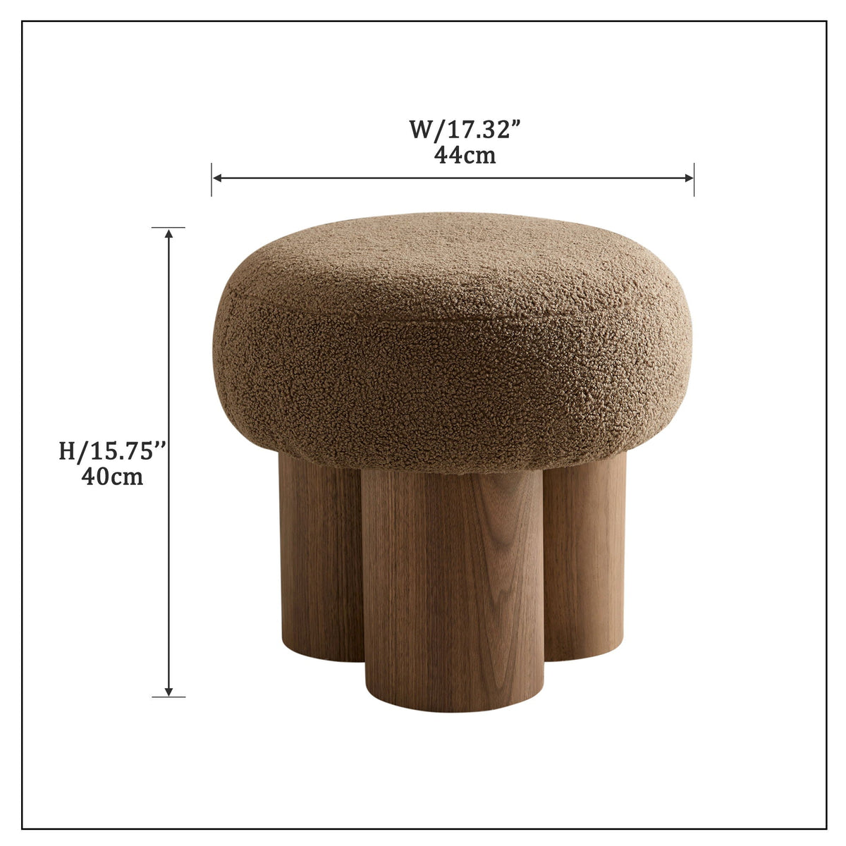 Versatile Mushroom Stool With Cushion