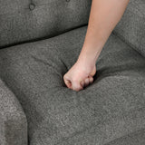 Contemporary Button Tufted Accent Chair