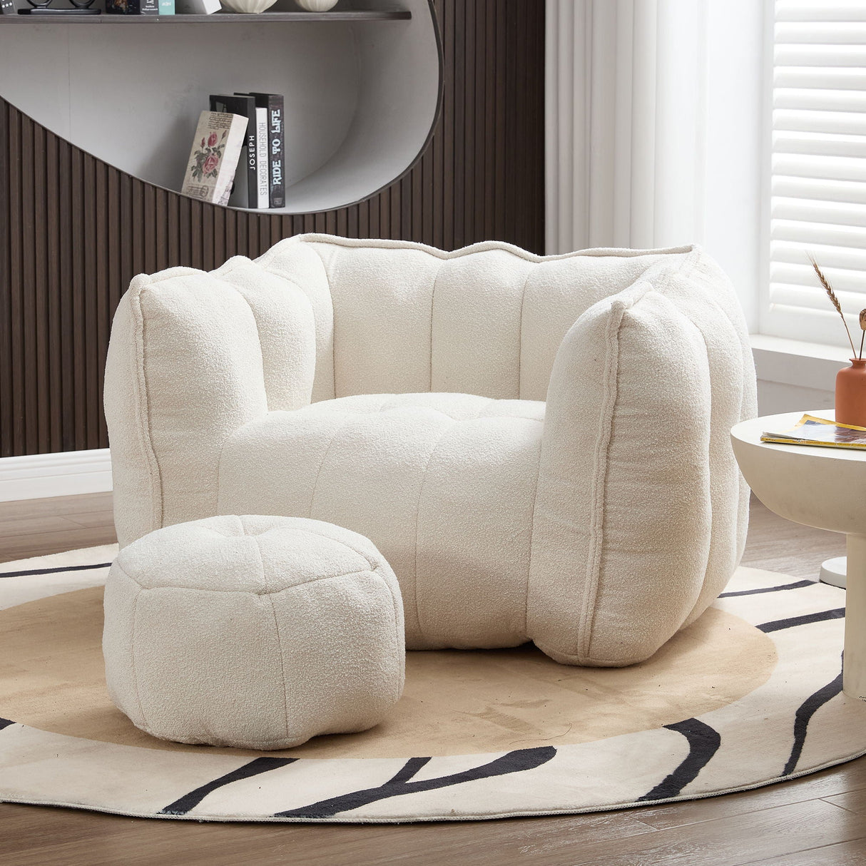 Soft Bean Bag Chair With High Resilient Foam