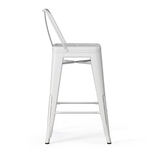 Rayne - Curved Back Metal Stool (Set of 2)