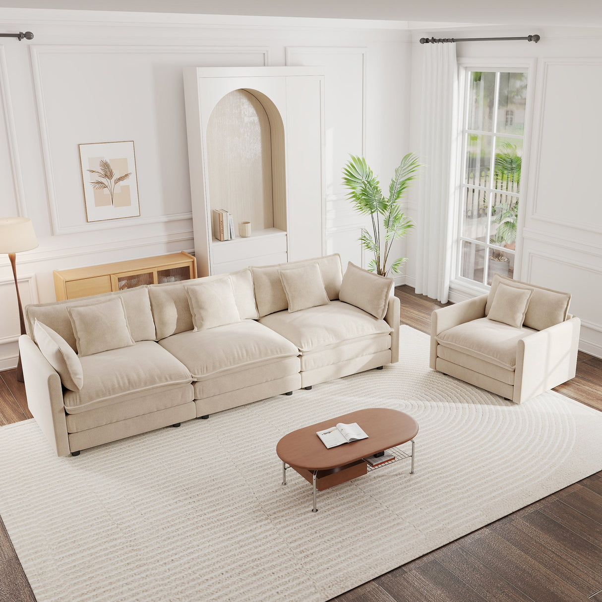 2-Piece Upholstered Sofa Set