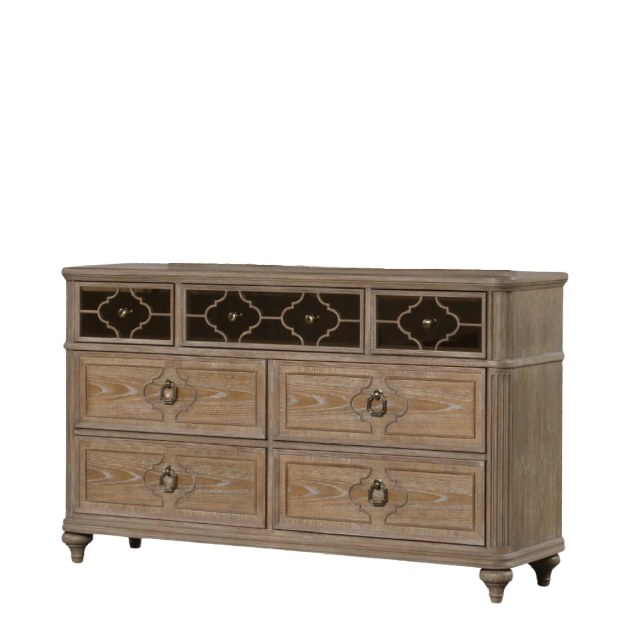 Windsor Rustic Oak Veneer 4-Drawer Dresser