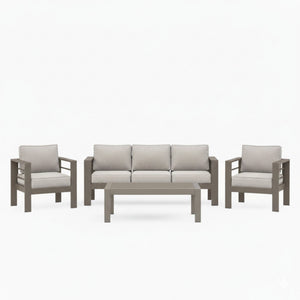 Outdoor Patio Set, All-Weather With Thick Cushions