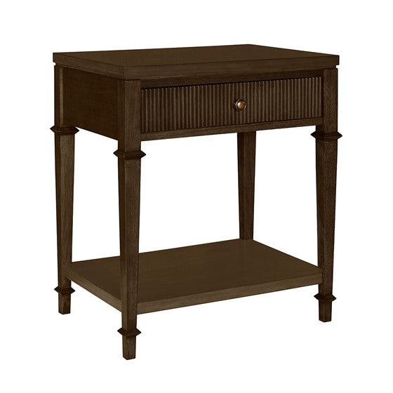 Nightstand with Drawer and Lower Shelf