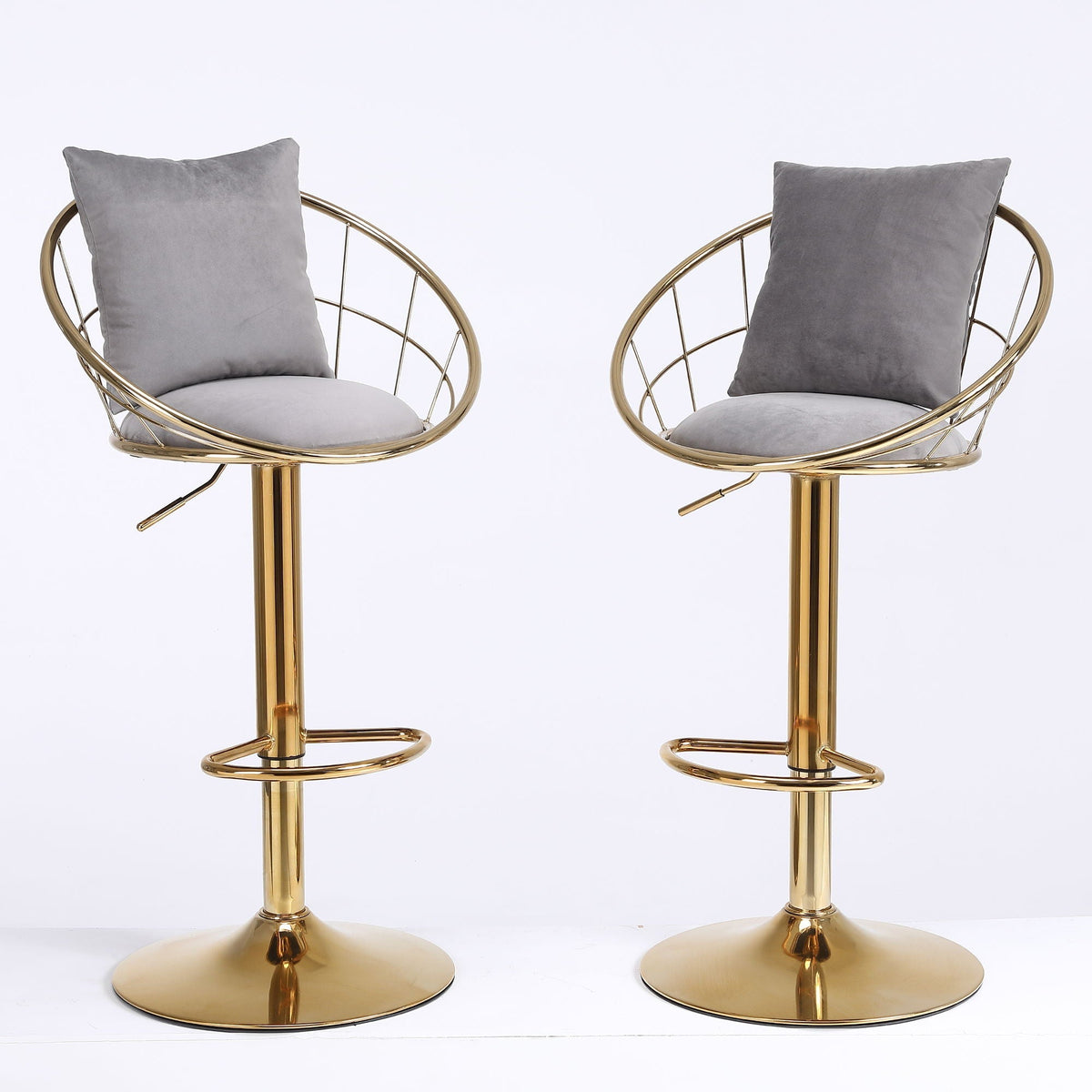 Unique Design Bar Chair, 360 Degree Rotation, Adjustable Height, Suitable For Dining Room And Bar
